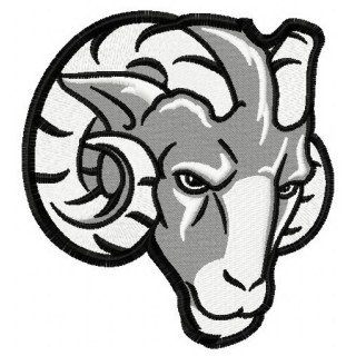 Fordham Rams logo 2 embroidery design - Embroidery Design