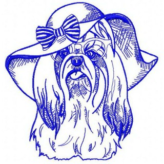 Maltese dog 2 embroidery design - Embroidery Design