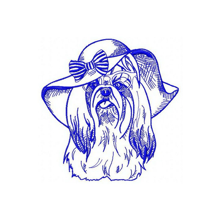 Maltese dog 2 embroidery design - Embroidery Design