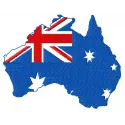 Preview of the Australia Day 3 embroidery design featuring festive motifs for stitching on t-shirts and tote bags.