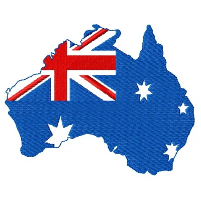 Preview of the Australia Day 3 embroidery design featuring festive motifs for stitching on t-shirts and tote bags.