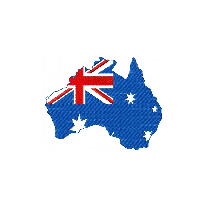 Preview of the Australia Day 3 embroidery design featuring festive motifs for stitching on t-shirts and tote bags.