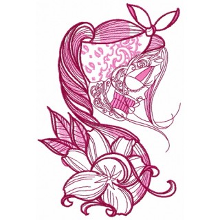 Wild lily 2 embroidery design - Embroidery Design