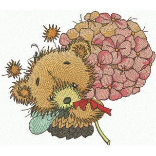 Teddy bear fairy 3 embroidery design - Embroidery Design