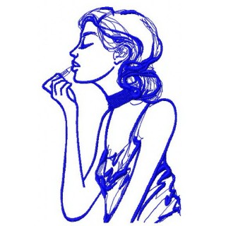 Makeup 2 embroidery design - Embroidery Design