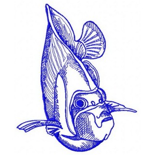 Tropical fish 2 embroidery design - Embroidery Design