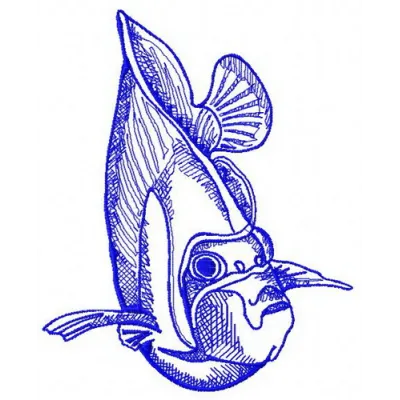 Preview of the Tropical Fish 2 embroidery design, featuring vibrant colors and intricate sea life motifs.