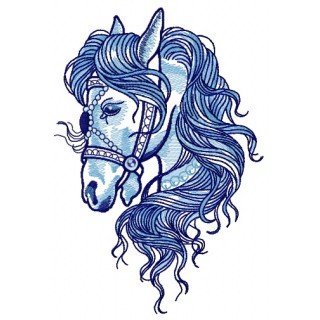 Horses lend us the wings we lack embroidery design - Embroidery Design