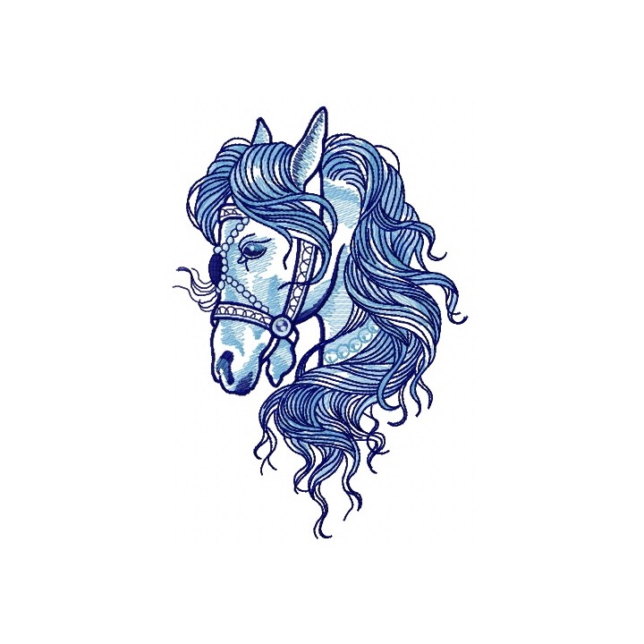 Horses lend us the wings we lack embroidery design - Embroidery Design