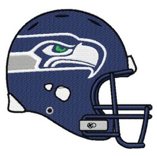 Seahawk's helmet 2 embroidery design - Embroidery Design