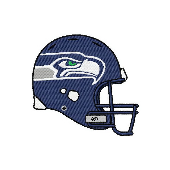 Seahawk's helmet 2 embroidery design - Embroidery Design