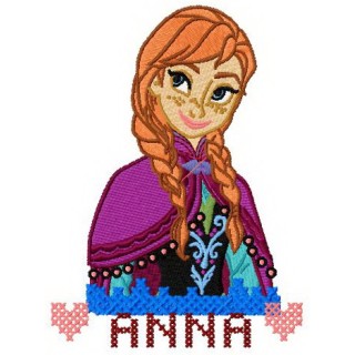 Anna Frozen 5 embroidery design - Embroidery Design