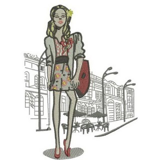 Summer sunny day embroidery design - Embroidery Design