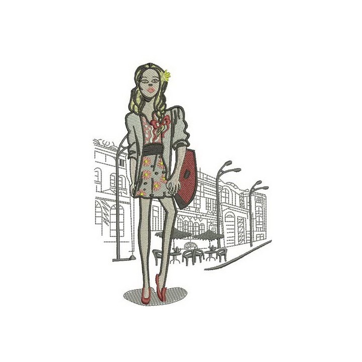 Summer sunny day embroidery design - Embroidery Design