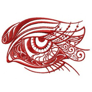 Sad eye 2 embroidery design - Embroidery Design