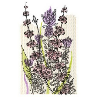 Fragrant field herbs embroidery design - Embroidery Design