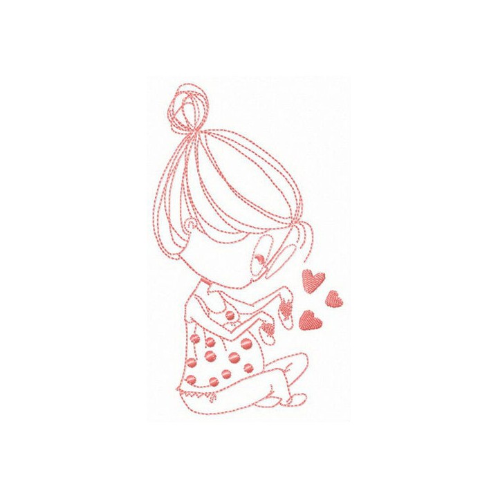 Adorable baby's  bootees embroidery design - Embroidery Design