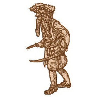 Pirate attacks embroidery design - Embroidery Design