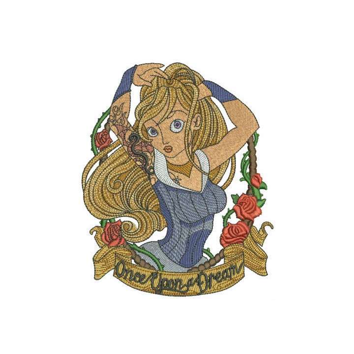 Mythical Dreams Aurora embroidery design - Embroidery Design