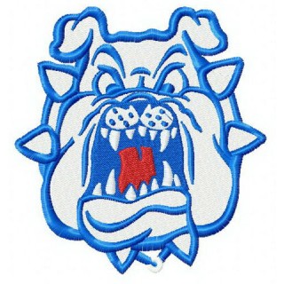 Fresno State Bulldogs logo 2 embroidery design - Embroidery Design