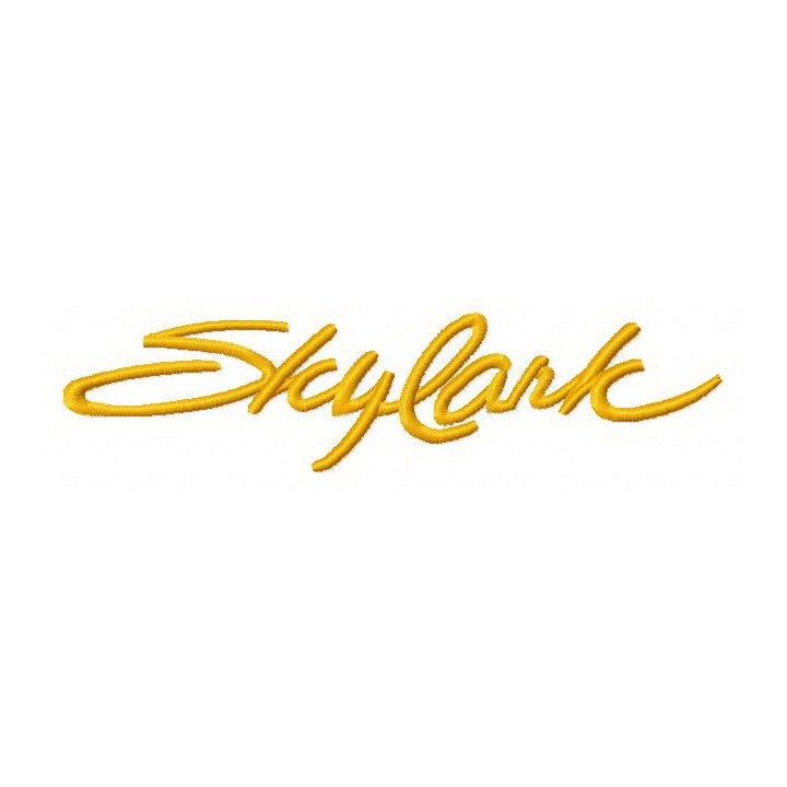 Skylark logo 2 embroidery design - Embroidery Design