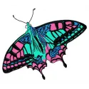 Butterfly 19 embroidery design preview showcasing a vibrant butterfly motif for creative stitching projects.