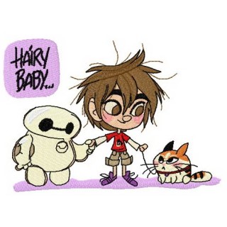 Hairy baby embroidery design - Embroidery Design