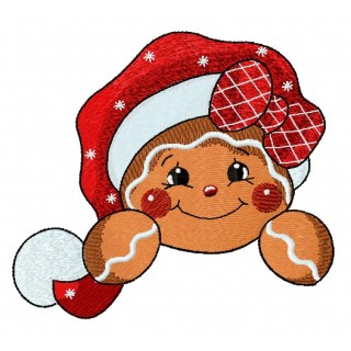 Gingerbread cupcake 3 embroidery design - Embroidery Design
