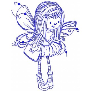 Little Fairy 46 embroidery design - Embroidery Design