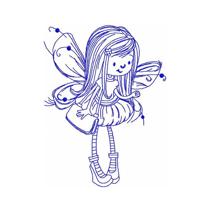 Little Fairy 46 embroidery design - Embroidery Design