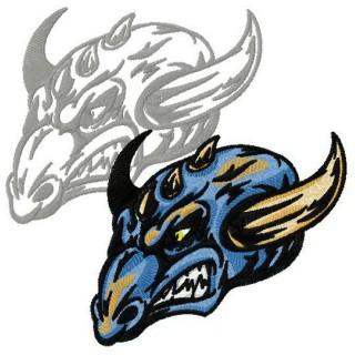 Dragon's shadow 6 embroidery design - Embroidery Design