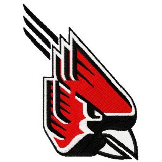 Ball State Cardinals football logo embroidery design - Embroidery Design