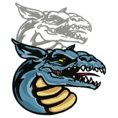 Preview of Dragon's Shadow 5 embroidery design featuring a mystical dragon motif for creative stitching projects.
