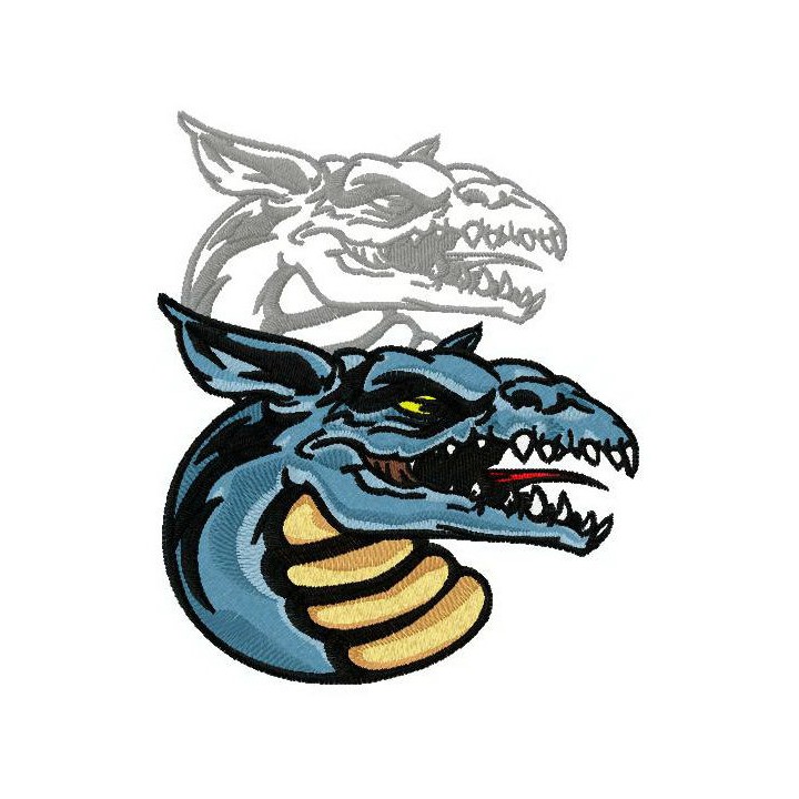 Dragon's shadow 5 embroidery design - Embroidery Design