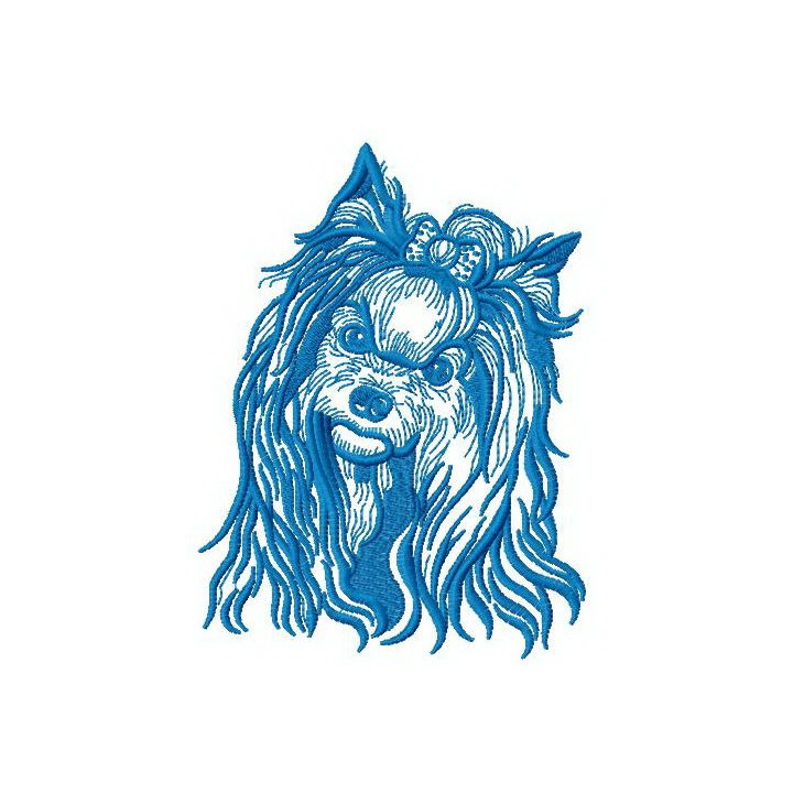 Yorkshire Terrier embroidery design - Embroidery Design