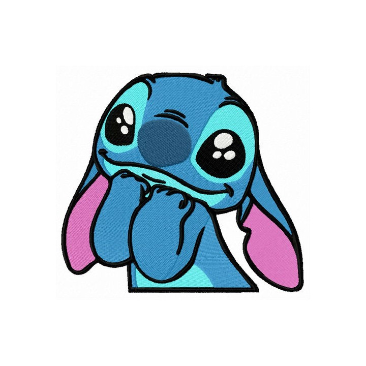 Stitch loves you embroidery design - Embroidery Design