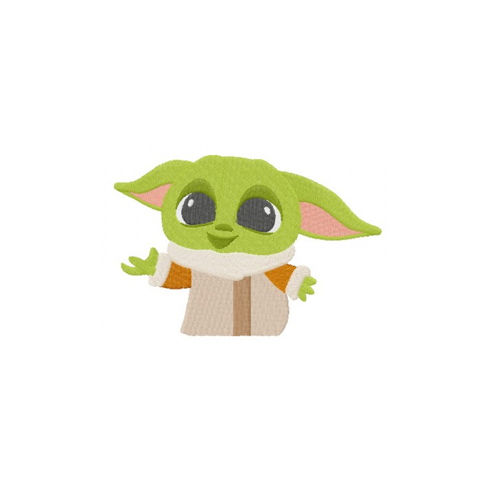 Yoda kid embroidery design - Embroidery Design