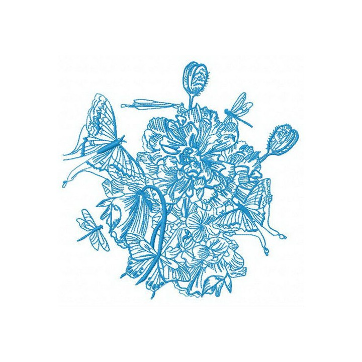 Spring bouquet 2 embroidery design - Embroidery Design