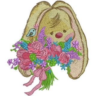 Sad bunny Mi 2 embroidery design - Embroidery Design