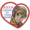Preview of the Anna Listen to Your Heart embroidery design featuring the beloved Frozen character, ideal for creative projec…