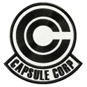 Capsule Corp logo embroidery design preview featuring a bold and iconic motif for gaming enthusiasts.