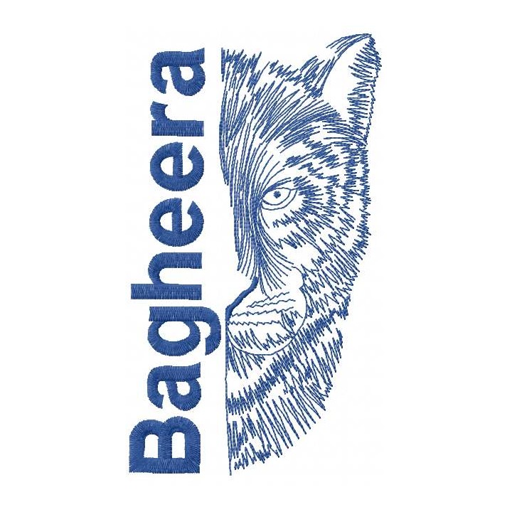 Bagheera 2 embroidery design - Embroidery Design