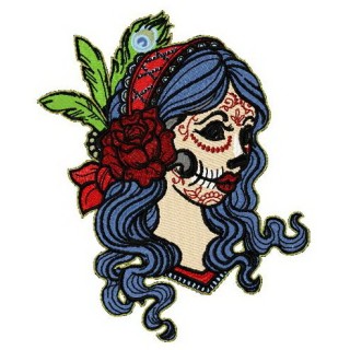 Dead beauty embroidery design - Embroidery Design