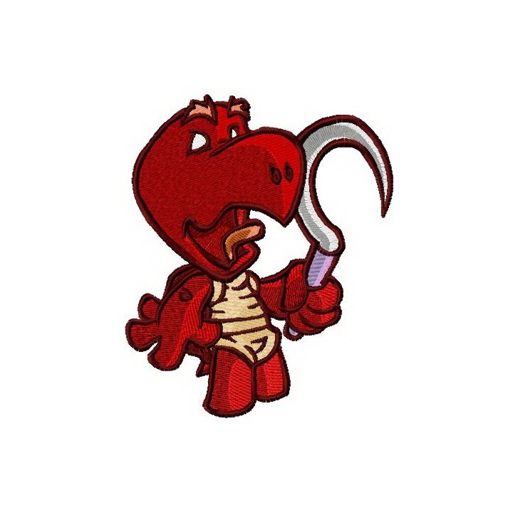 Turtle with sickle embroidery design - Embroidery Design