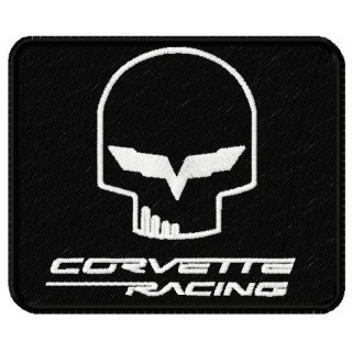 Corvette racing logo embroidery design - Embroidery Design