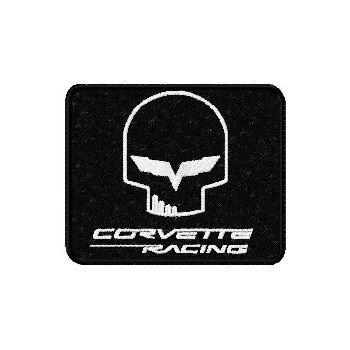 Corvette racing logo embroidery design - Embroidery Design