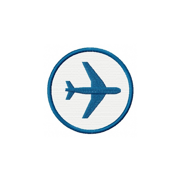 Airport badge   embroidery design - Embroidery Design