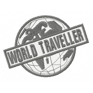World traveller   embroidery design - Embroidery Design