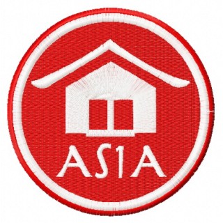 Asia badge embroidery design - Embroidery Design