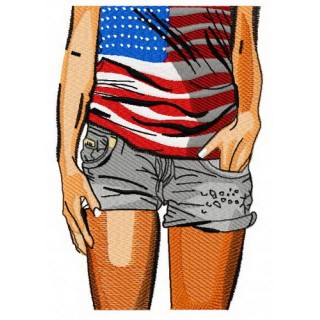 4th of July 2 embroidery design - Embroidery Design